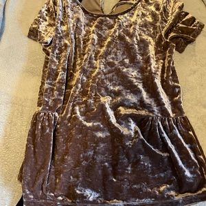 velvet top worn once